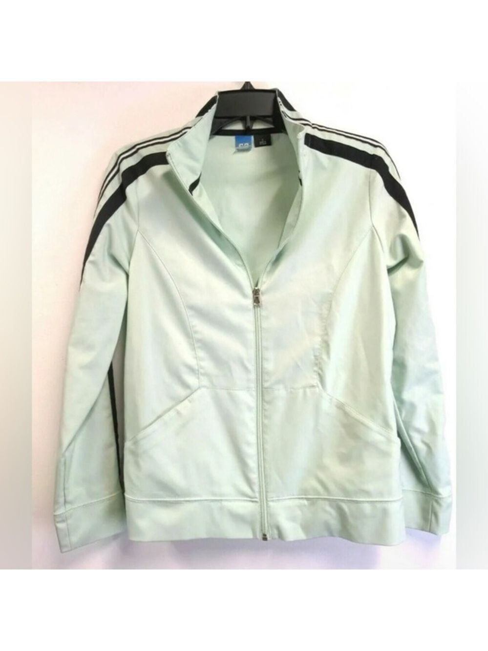 SJB Active Womens XL Jacket Mint Green Sports Activewear Zip Pockets
